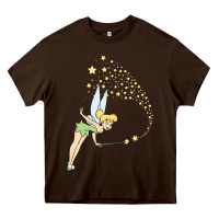 Chocolate Brown tinkerbell magic Heavy Core Tee - artisFamous