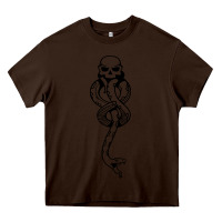 Chocolate Brown dark mark Heavy Core Tee - artisFamous