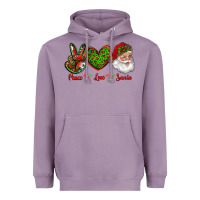 Peace Love Santa Heavyweight Hoodie | Teevron