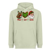 Matcha peace love santa Heavyweight Hoodie - RanaPortraitStore