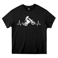 Black dirt bike Heavy Core Tee - artisFamous