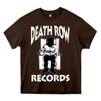 Chocolate Brown death row records black Heavy Core Tee - artisFamous