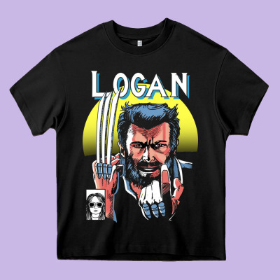 Old Man Logan Cover Heavy Core Tee Designed By Artisfamous