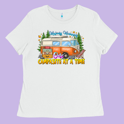 Making Memories Campsites Time Ladies Tee Designed By Cowhidedigitalart