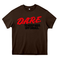 Chocolate Brown dare shirt Heavy Core Tee - artisFamous