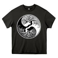 Asphalt tree of life yin yang Heavy Core Tee - artisFamous
