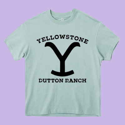 Black Stone Dutton Ranch Heavy Core Tee Designed By Artisfamous