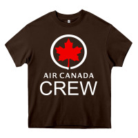 Chocolate Brown aviation air canada crew Heavy Core Tee - artisFamous