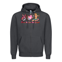 Smoke peace love cupid Zipper Hoodie - RanaPortraitStore
