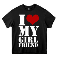 Black i heart my girlfriend shirt Heavy Core Tee - artisFamous