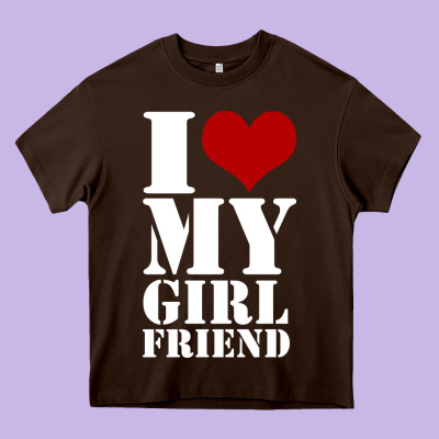 I Heart My Girlfriend Shirt Heavy Core Tee Designed By Artisfamous