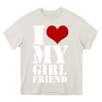 Cream i heart my girlfriend shirt Heavy Core Tee - artisFamous