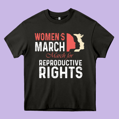 Women’s March For Reproductive Rights Pro Choice Feminist, Women’s Heavy Core Tee Designed By Artisfamous
