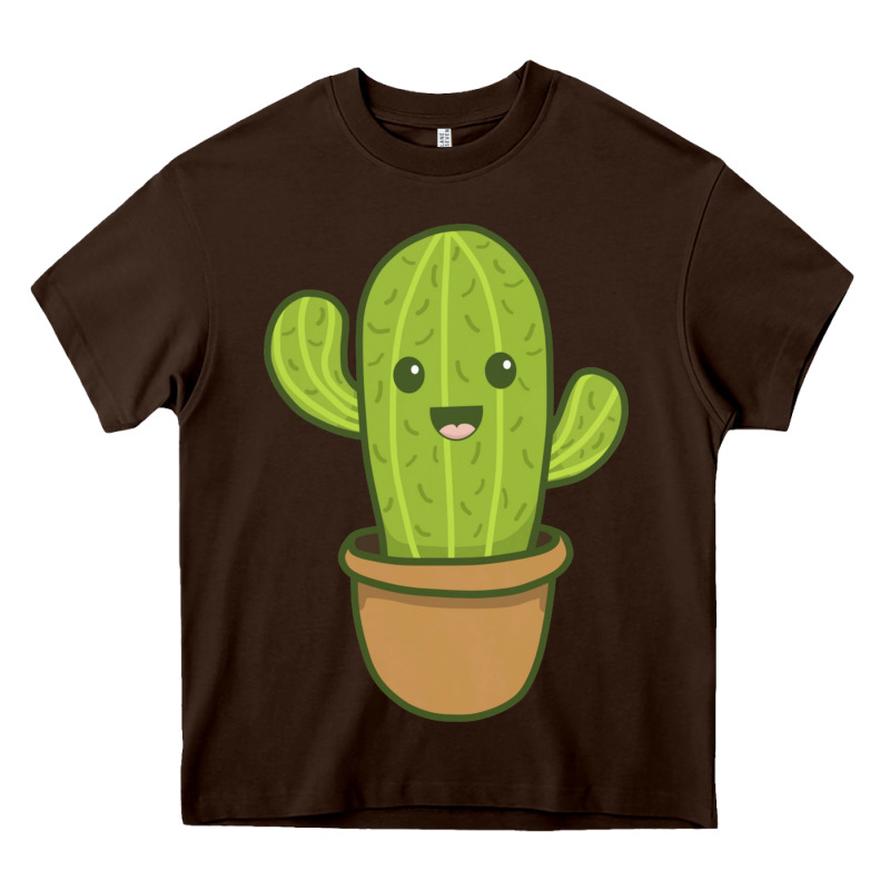 Happy Cactus Hug Me Please Heavy Core Tee by artisFamous | Teevron