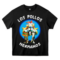 Black los pollos hermanos classic Heavy Core Tee - artisFamous