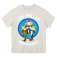 Cream los pollos hermanos classic Heavy Core Tee - artisFamous