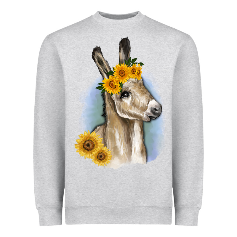Sunflower Baby Donkey Heavyweight Sweatshirt by RanaPortraitStore | Teevron
