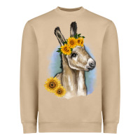 Mushroom Sunflower Baby Donkey Heavyweight Sweatshirt - RanaPortraitStore