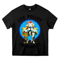 Black los pollos hermanos classic Heavy Core Tee - artisFamous