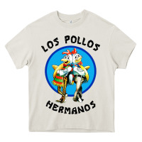 Cream los pollos hermanos classic Heavy Core Tee - artisFamous