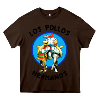 Chocolate Brown los pollos hermanos classic Heavy Core Tee - artisFamous