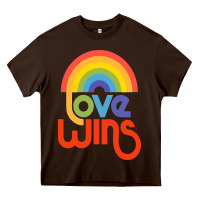 Chocolate Brown love  classic Heavy Core Tee - artisFamous