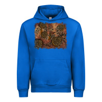 Cobalt glitter leopard fall background Urban Hoodie - RanaPortraitStore