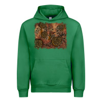 Emerald glitter leopard fall background Urban Hoodie - RanaPortraitStore