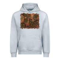 Heather Grey glitter leopard fall background Urban Hoodie - RanaPortraitStore