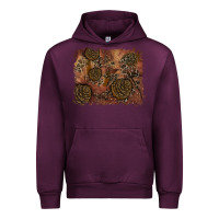 Mauve Wine glitter leopard fall background Urban Hoodie - RanaPortraitStore