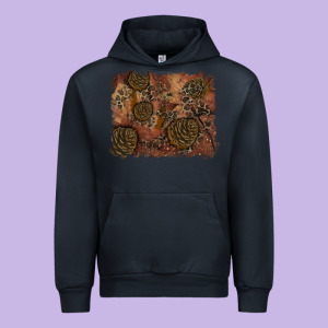 Glitter Leopard Fall Background Urban Hoodie Designed By Ranaportraitstore