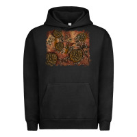 Pigment Black glitter leopard fall background Urban Hoodie - RanaPortraitStore