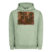 Pigment Oil Green glitter leopard fall background Urban Hoodie - RanaPortraitStore