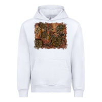 White glitter leopard fall background Urban Hoodie - RanaPortraitStore