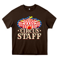 Chocolate Brown circus staff Heavy Core Tee - artisFamous