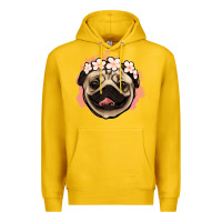 Lemon pug floral Premium Hoodie - Jasminsmagicworld