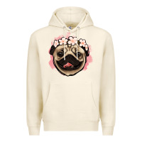 Tofu pug floral Premium Hoodie - Jasminsmagicworld