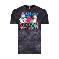 Cloud Black It's Freezin Season Vintage Tee - CowhideDigitalArt