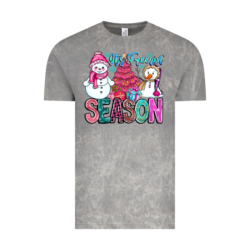 It's Freezin Season Vintage Tee by CowhideDigitalArt | Teevron