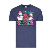 Vintage Denim It's Freezin Season Vintage Tee - CowhideDigitalArt