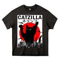 Asphalt vintage catzilla japanese sunset style Heavy Core Tee - artisFamous