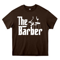 Chocolate Brown the barber Heavy Core Tee - artisFamous