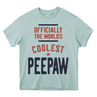 Officially The World's Coolest Peepaw | Mens Gift Heavy Core Tee | Teevron