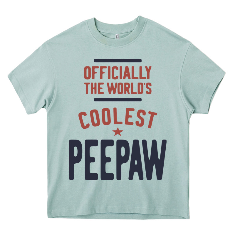 Officially The World's Coolest Peepaw | Mens Gift Heavy Core Tee by artisFamous | Teevron