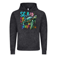 Vintage Black sea you soon with sea turtle Vintage Hoodie - Artiststas