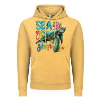 Vintage Mustard sea you soon with sea turtle Vintage Hoodie - Artiststas