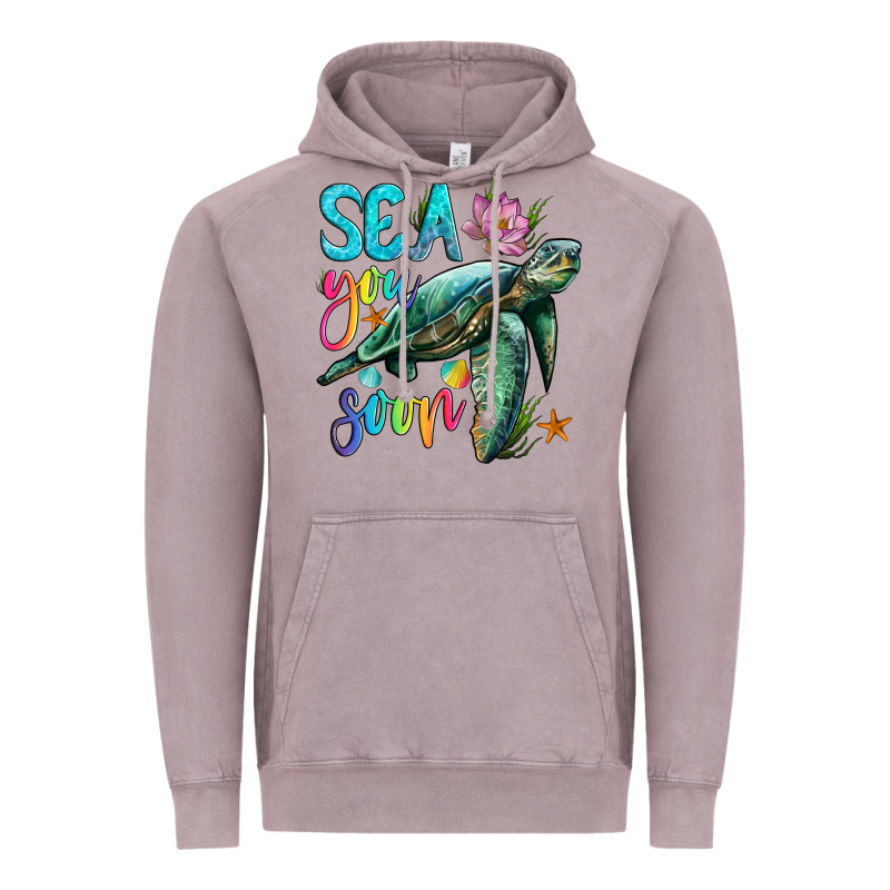 Sea You Soon With Sea Turtle Vintage Hoodie by Artiststas | Teevron