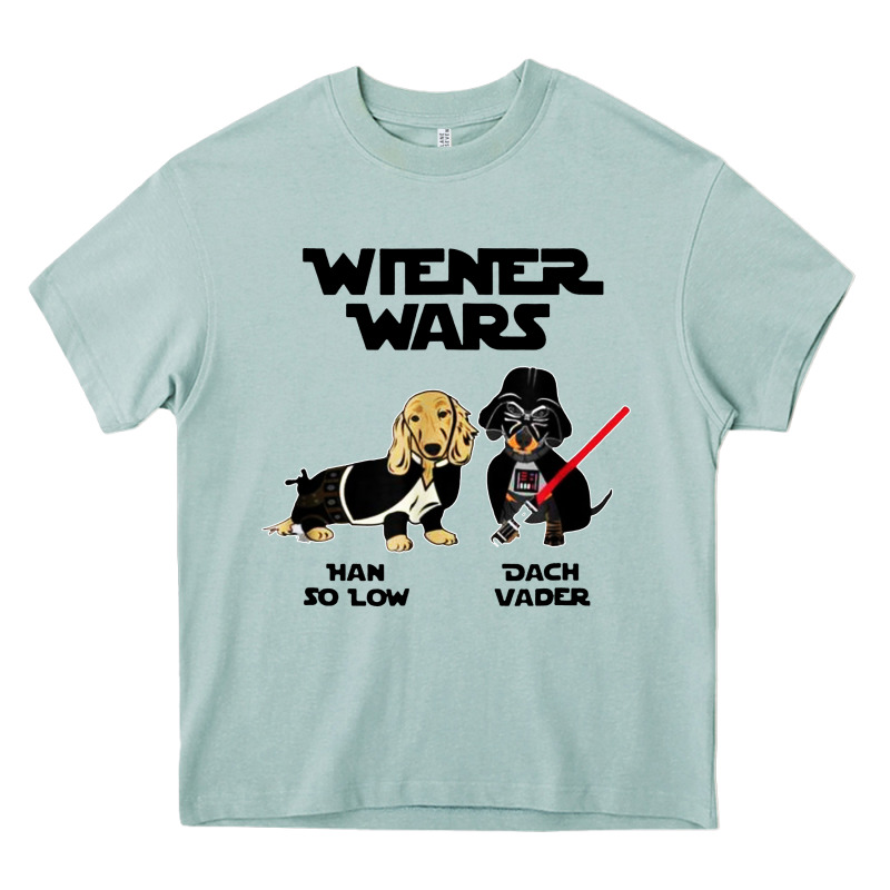 Wiener Wars Funny Dachshund Heavy Core Tee by artisFamous | Teevron