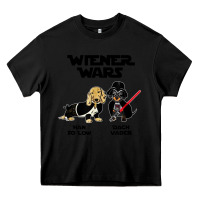 Black wiener wars funny dachshund Heavy Core Tee - artisFamous