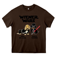 Chocolate Brown wiener wars funny dachshund Heavy Core Tee - artisFamous
